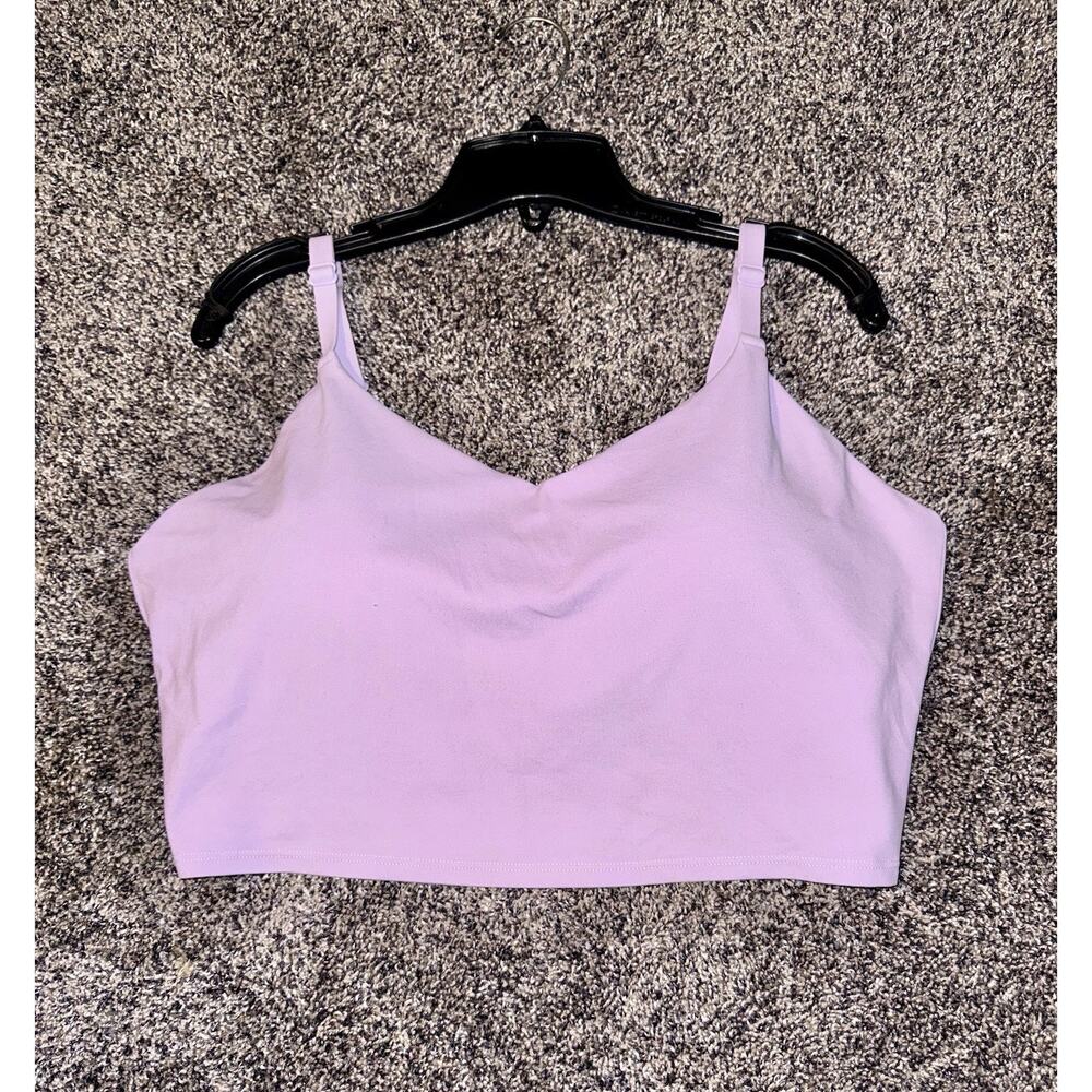 Athleta Aurora Crop Tank Lavender Pink Built In Bra Adjustable Straps Size 2X - Picture 6 of 8